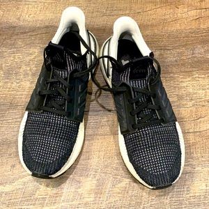 Adidas Black & White Boost Running Shoes